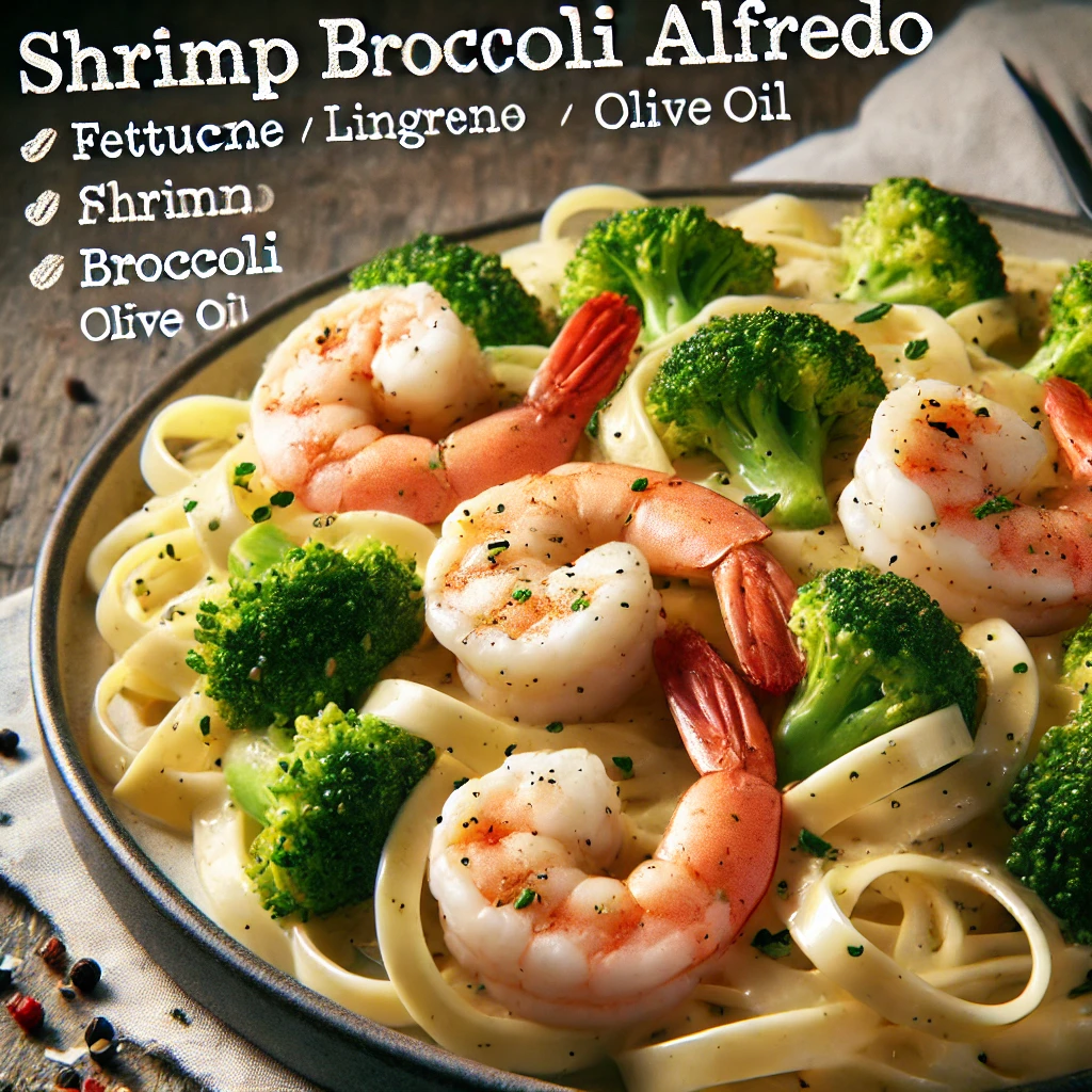 Shrimp Broccoli Alfredo Recipe