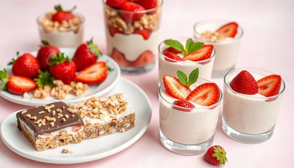 healthy protein strawberry desserts